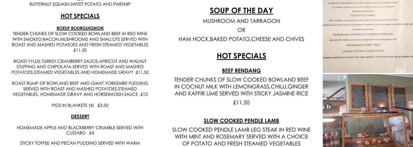 The Lytham Kitchen Menu