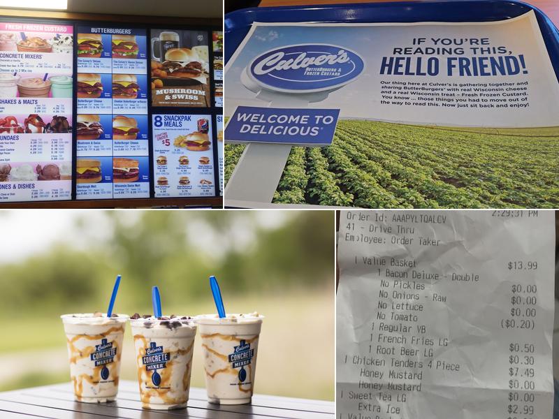 Culver’s Menu