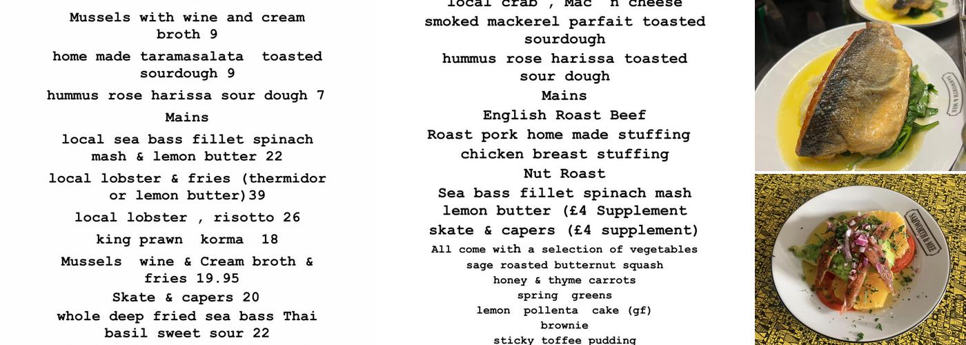 Samworth & Mee Menu