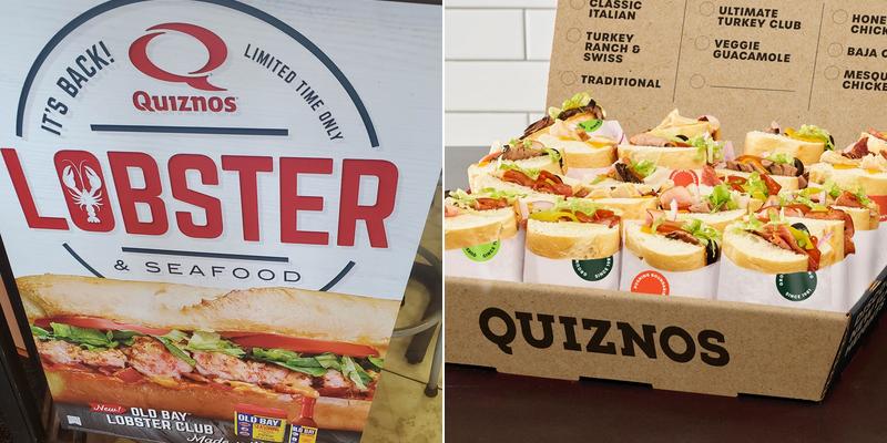 Quiznos Menu