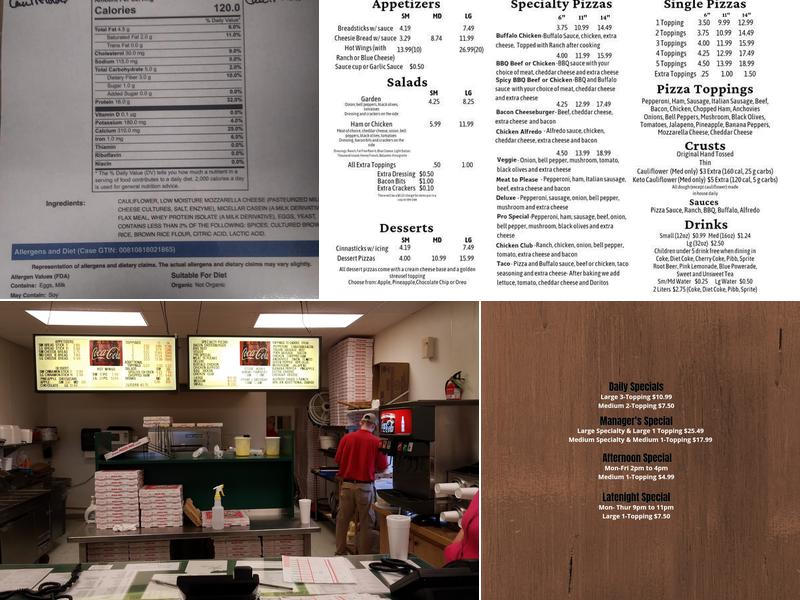 Pizza Pro Clarksville Menu