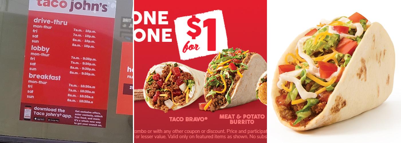 Taco John's Menu