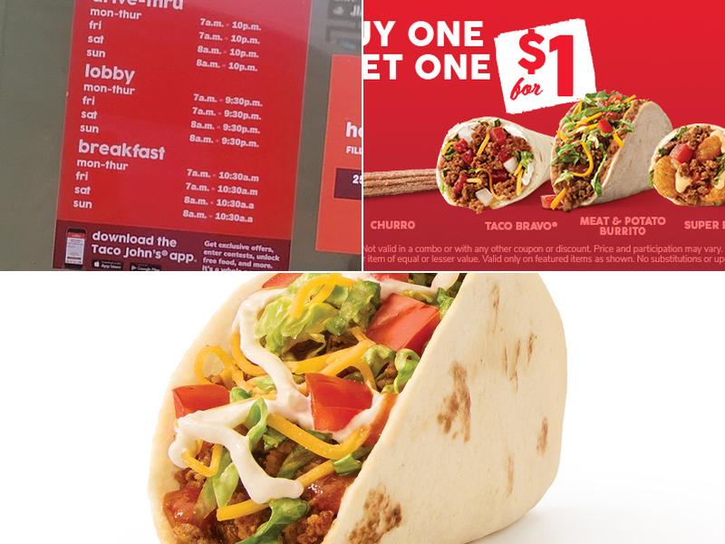 Taco John's Menu