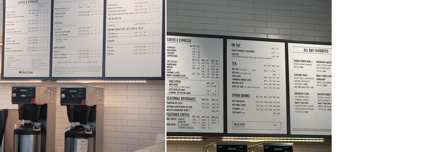 Capital One Café Menu
