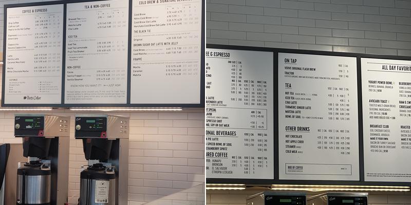 Capital One Café Menu