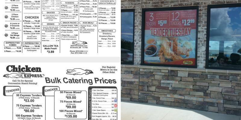 Chicken Express Menu