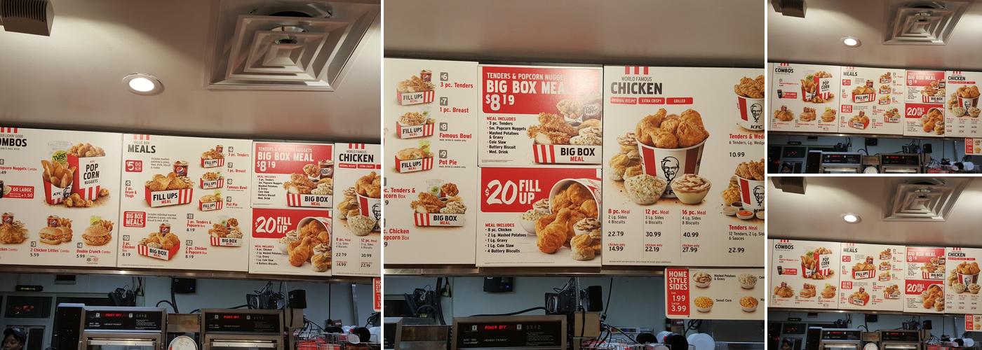 KFC Menu
