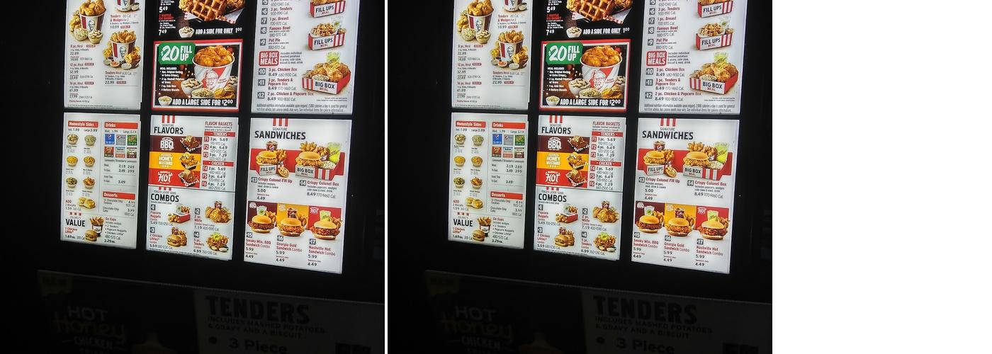 KFC Menu