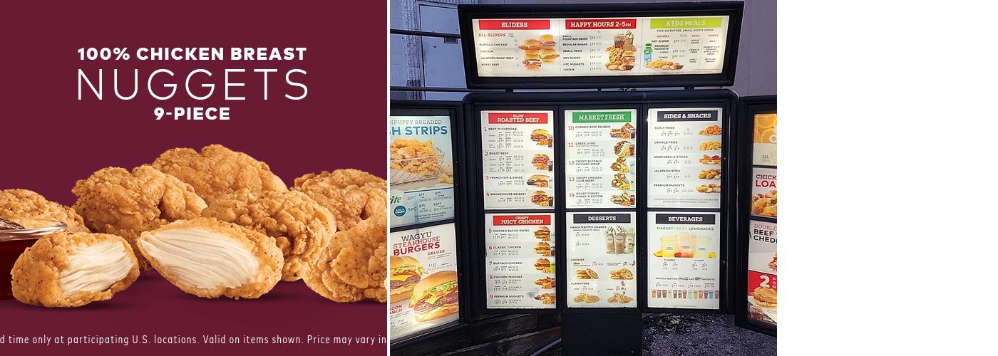 Arby's Menu