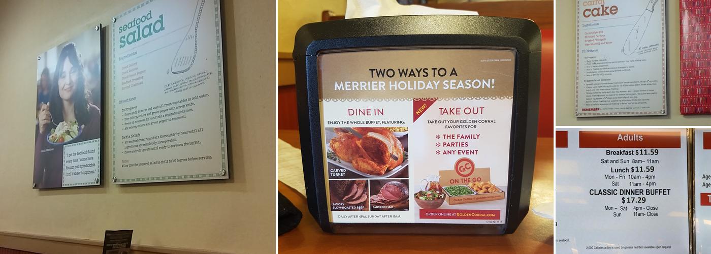 Golden Corral Buffet & Grill Menu