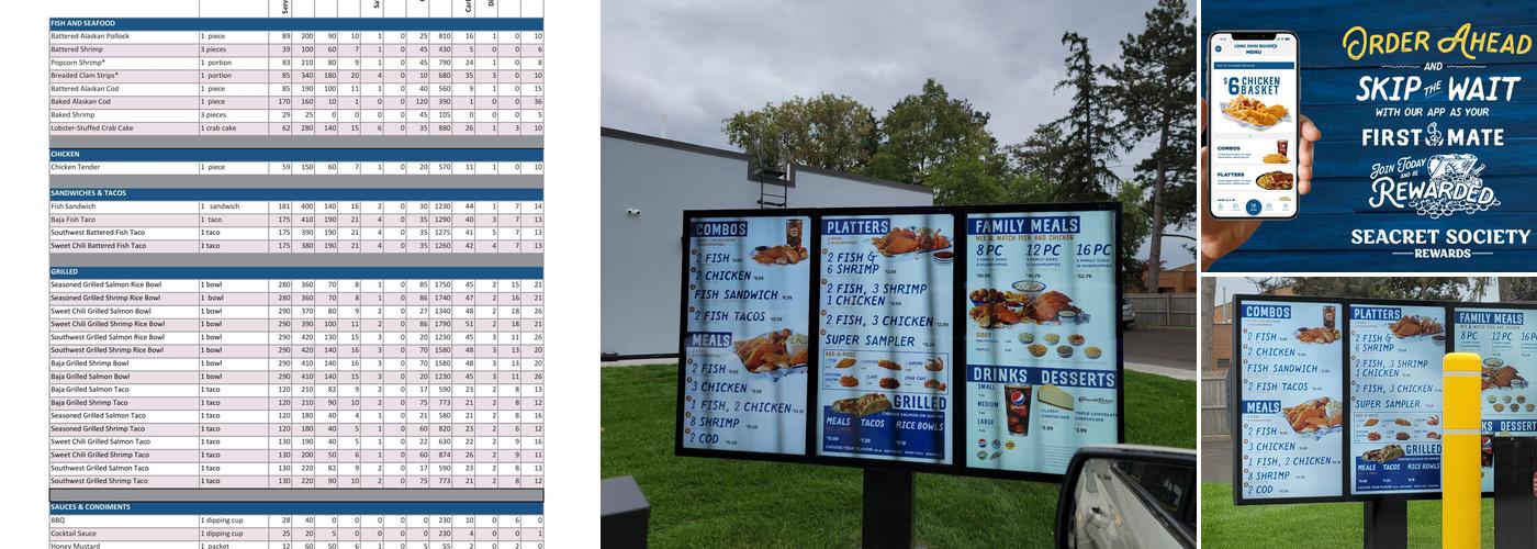 Long John Silver's Menu