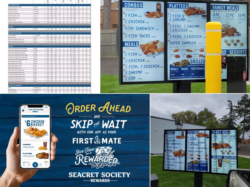 Long John Silver's Menu