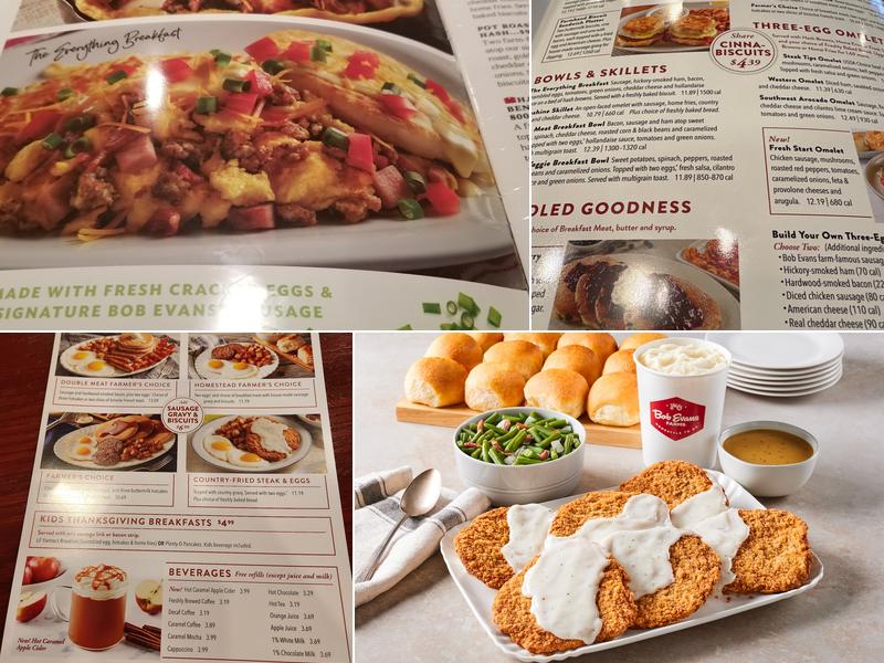 Bob Evans Menu