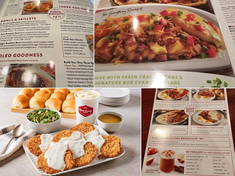 Bob Evans Menu