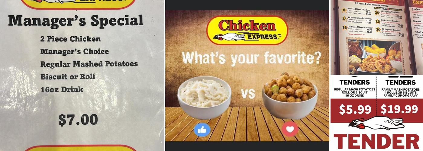Chicken Express Menu