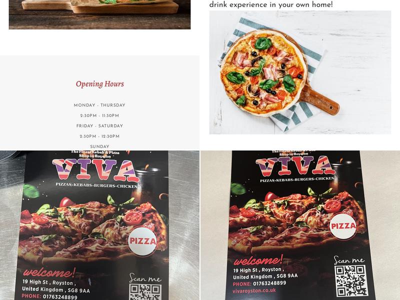 Viva Pizza Menu