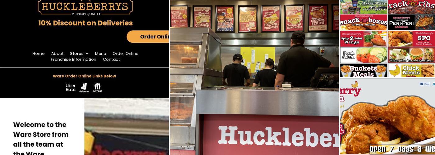 Huckleberrys (Huckleberry Chicken) Ware Menu