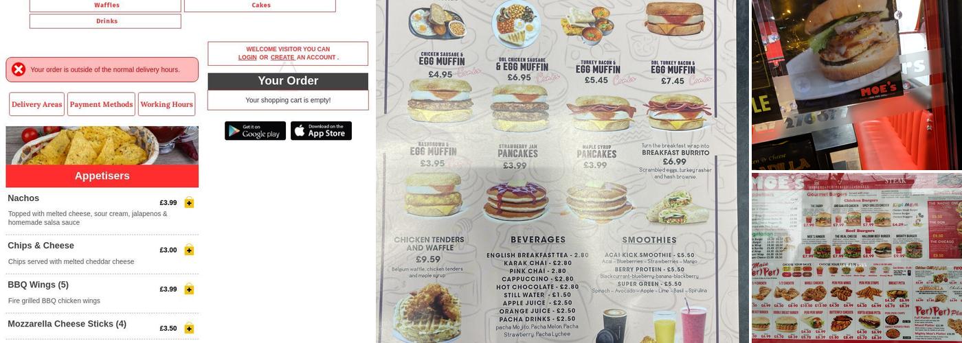 Moe's Peri-Peri Burgers & Shakes Menu