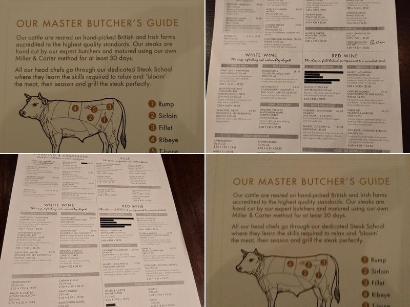 Miller & Carter Brookmans Park Menu