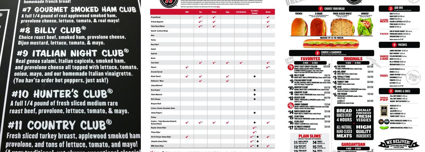 Jimmy John's Menu
