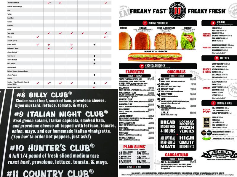 Jimmy John's Menu