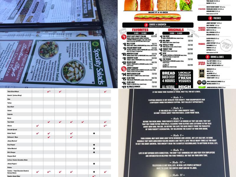 Jimmy John's Menu