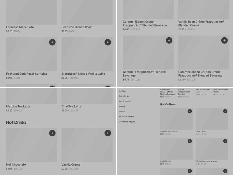 Starbucks Menu
