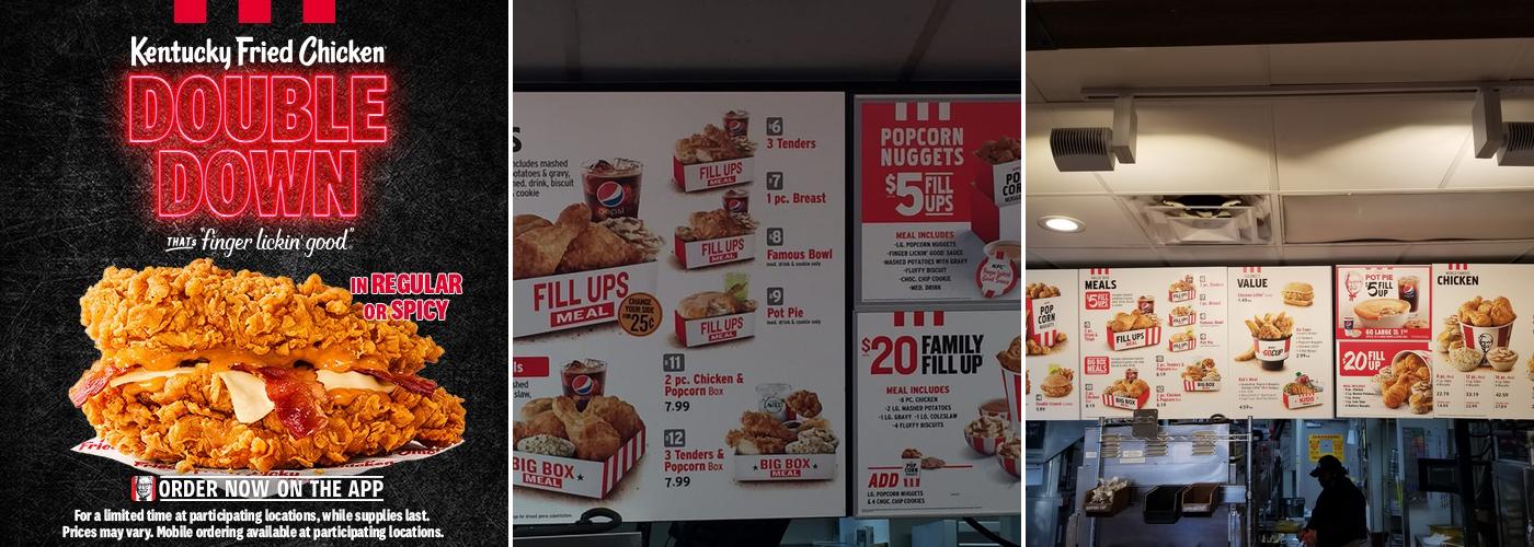 KFC Menu