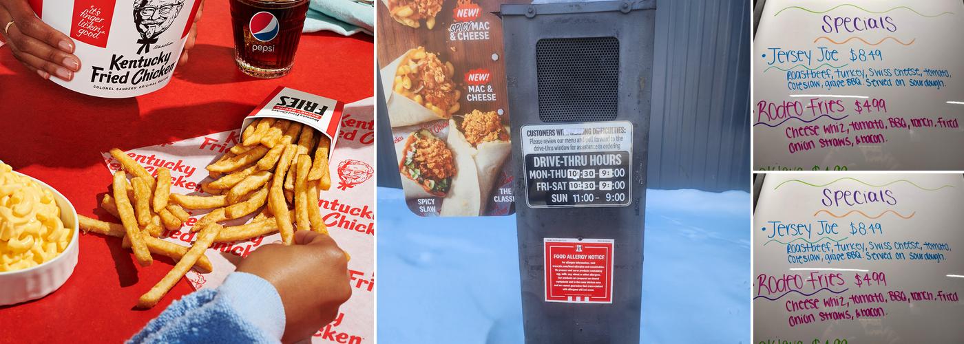 KFC Menu