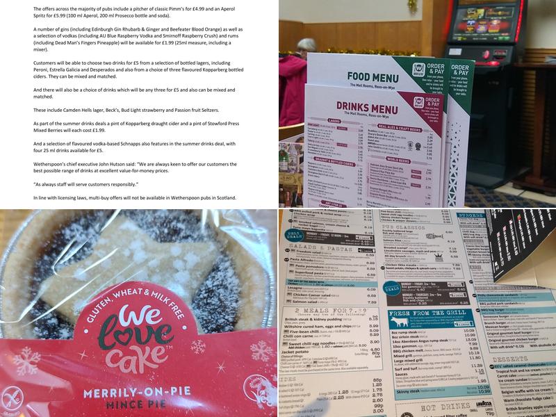 The Mail Rooms - JD Wetherspoon Menu