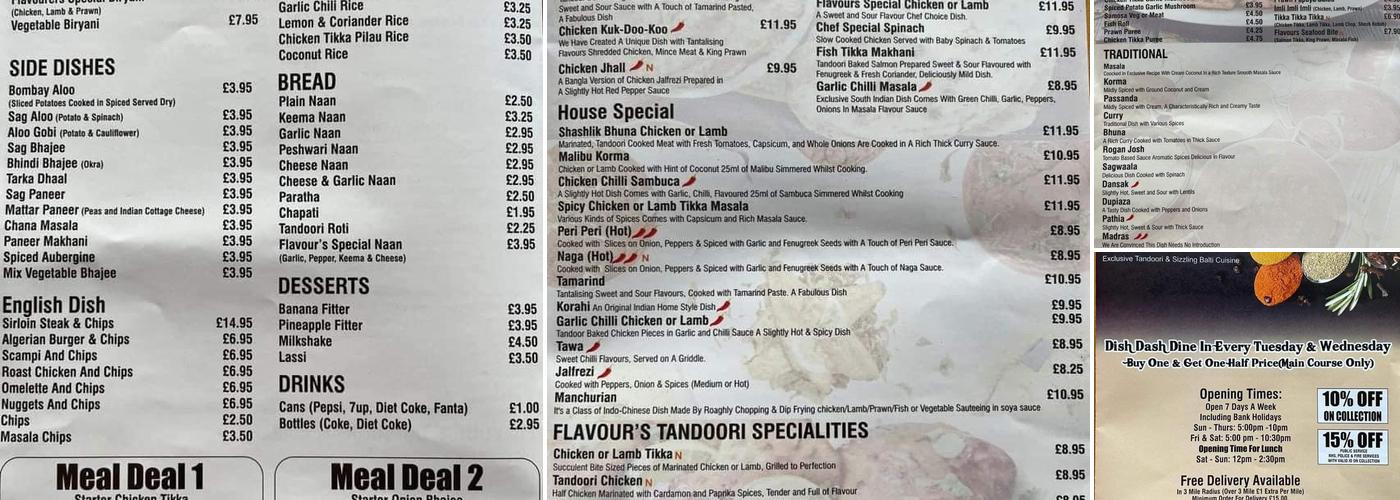 Crown & Sceptre Menu