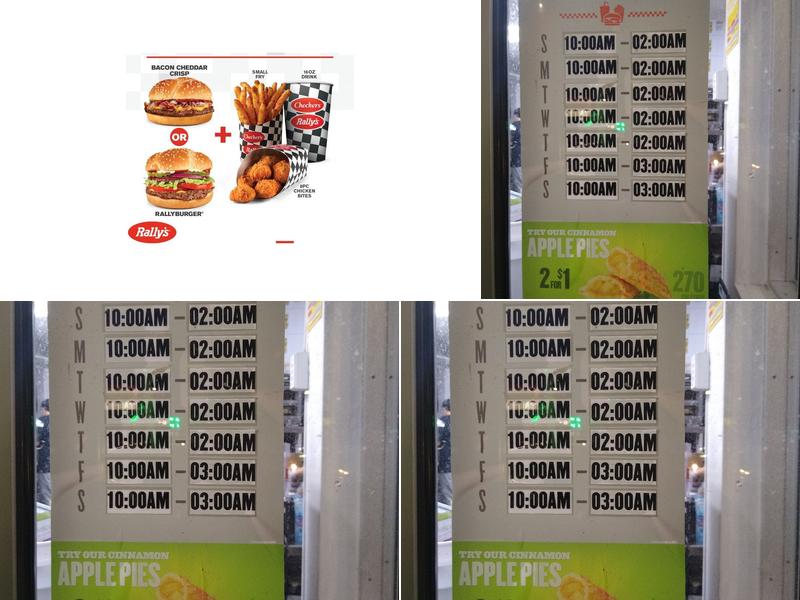 Checkers Menu