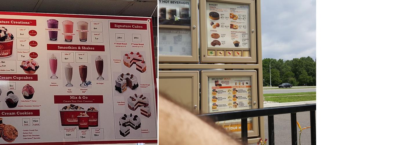 Tim Hortons Menu