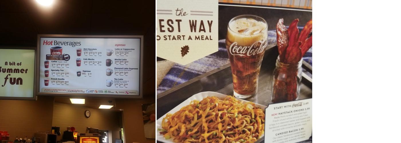 Tim Hortons Menu