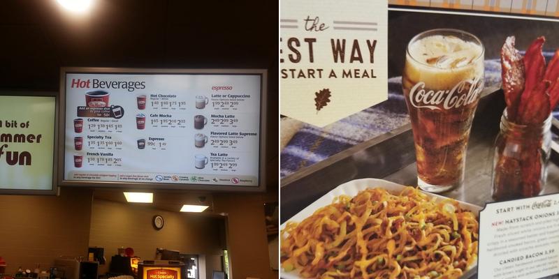 Tim Hortons Menu