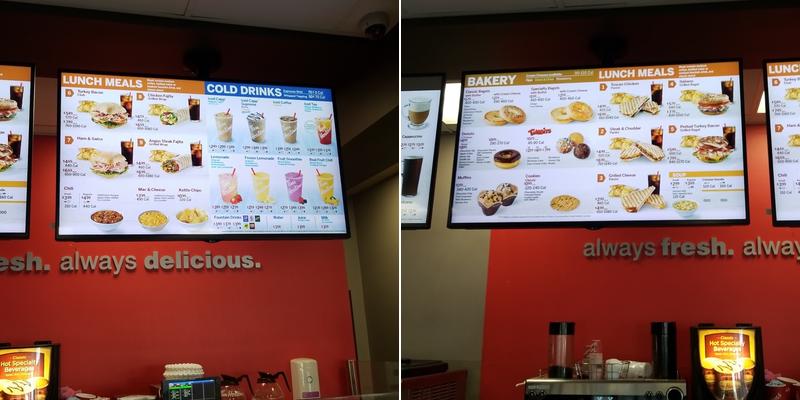 Tim Hortons Menu