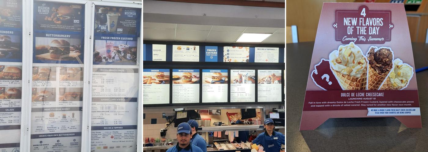 Culver’s Menu