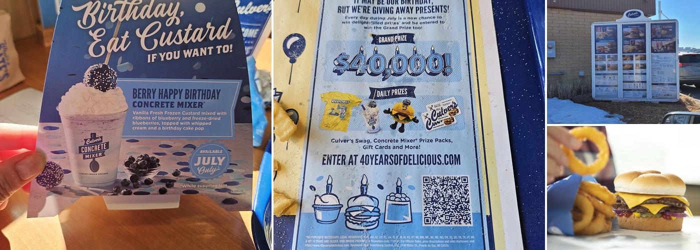 Culver’s Menu