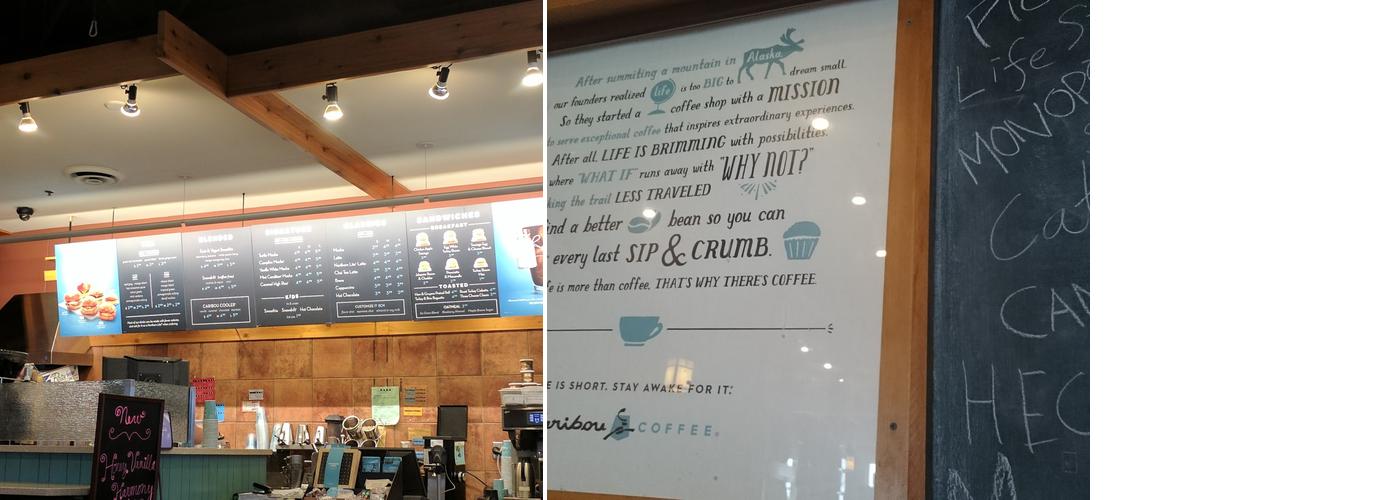 Caribou Coffee Menu