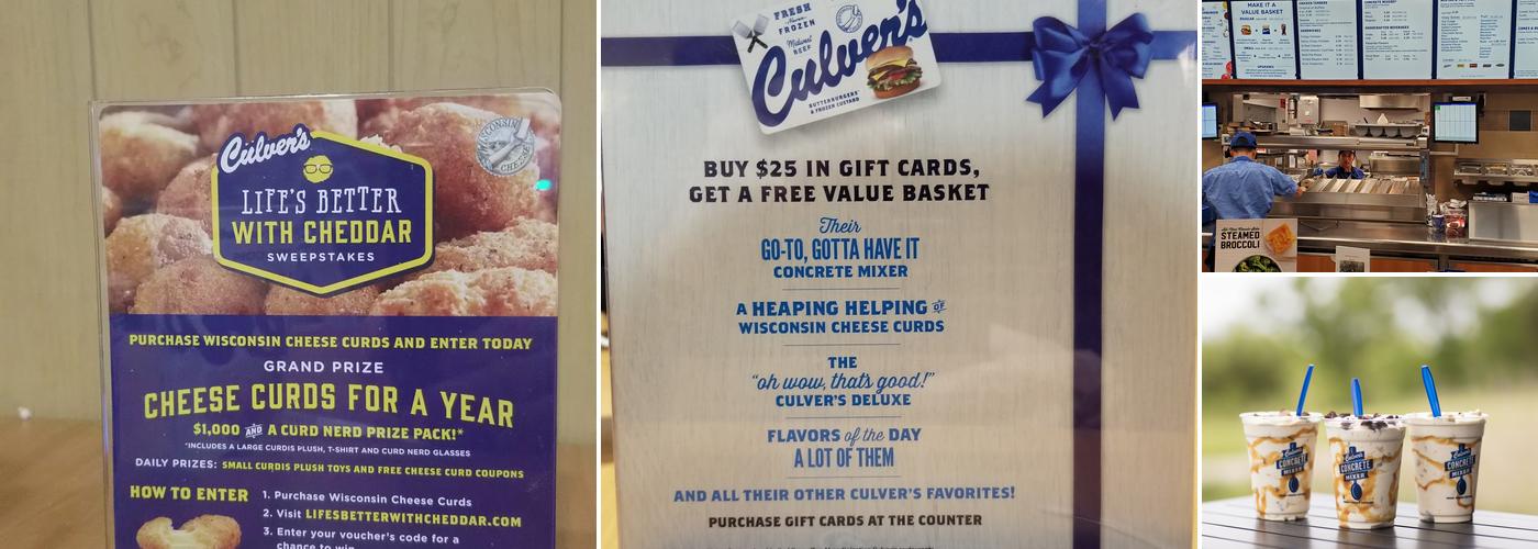 Culver’s Menu