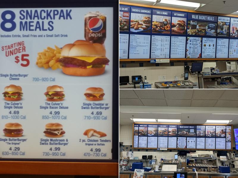 Culver’s Menu
