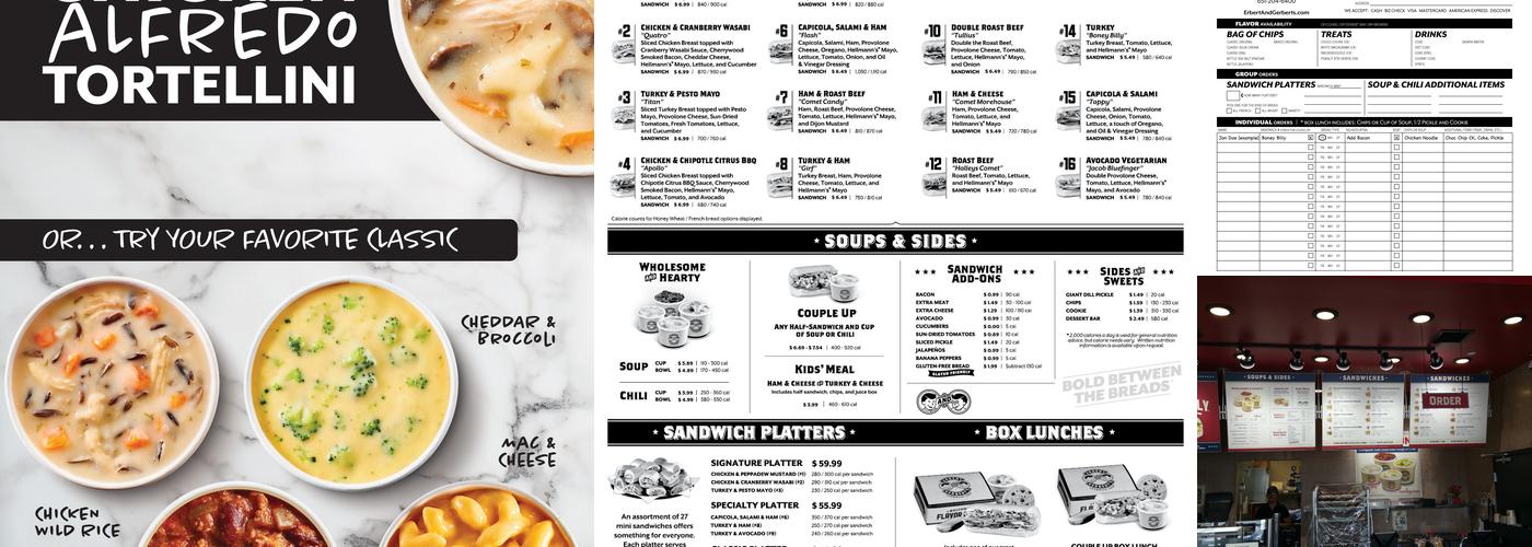 Erbert and Gerbert's Menu