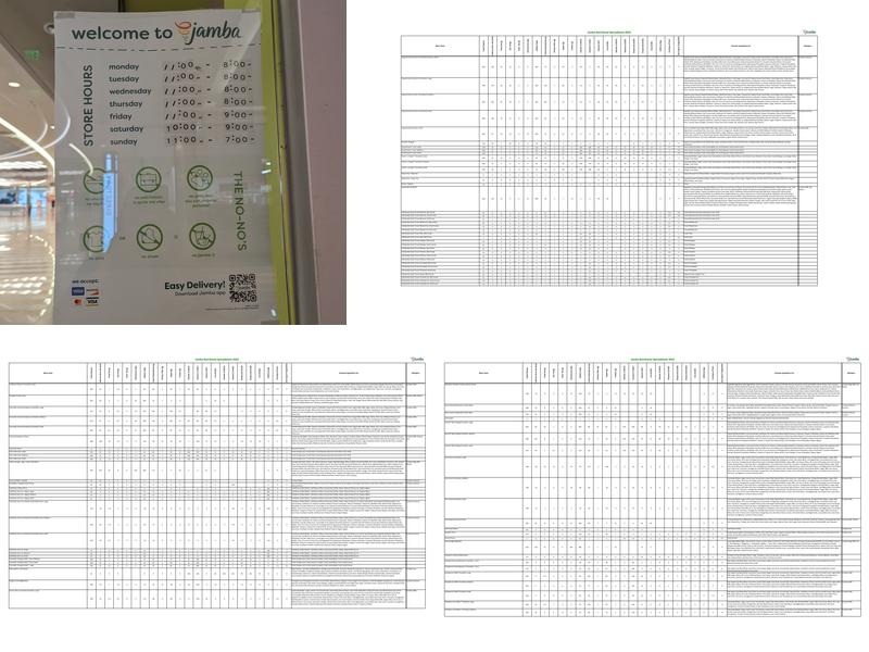 Jamba Menu