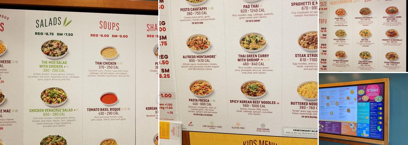 Noodles and Company Menu