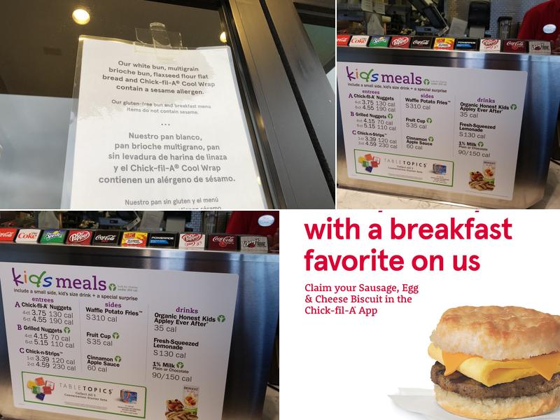 Chick-fil-A Menu