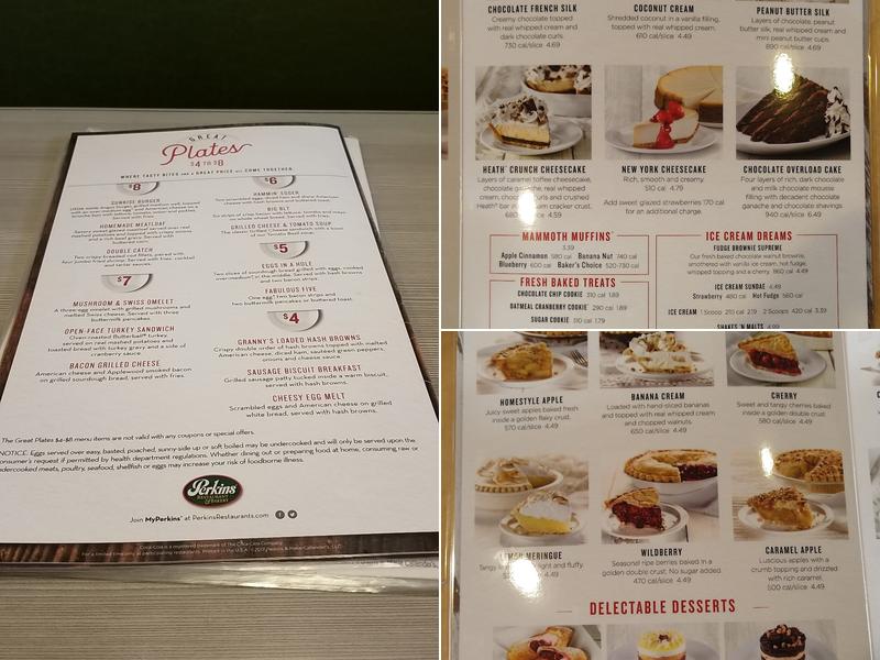 Perkins American Food Co. Menu