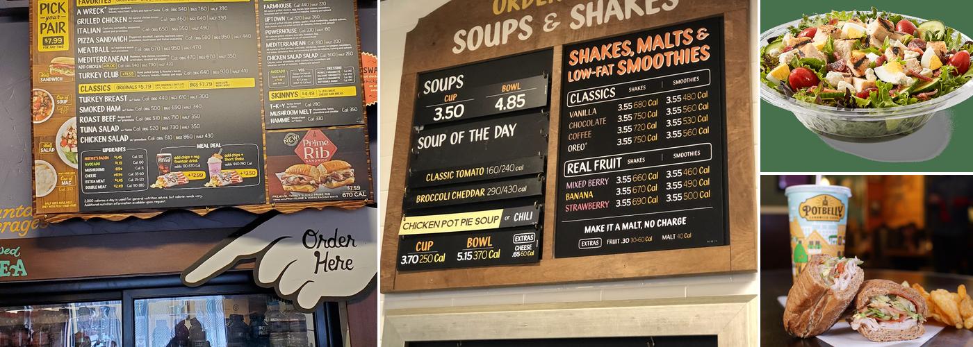Potbelly Menu