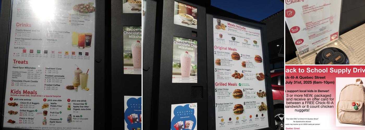Chick-fil-A Menu