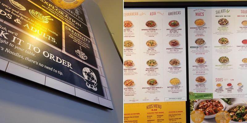 Noodles and Company Menu