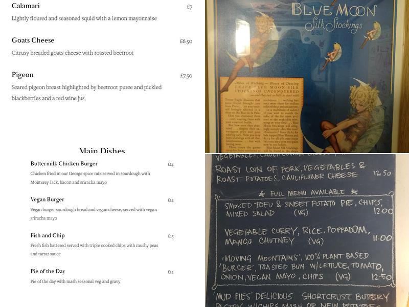 The George Alton Menu